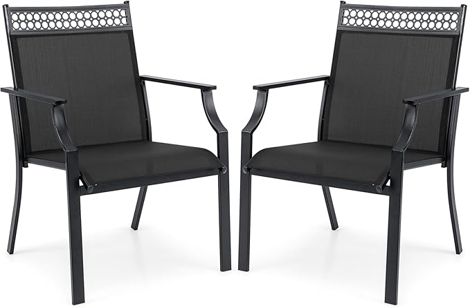 All-Weather Outdoor Patio Chairs Set of 2