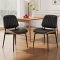PU Leather Upholstered Dining Chairs Set of 2
