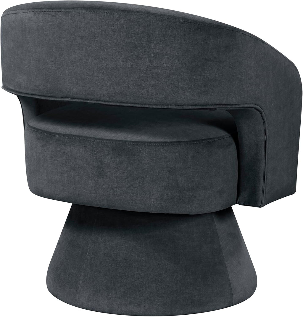 360° Swivel Velvet Barrel Accent Chair