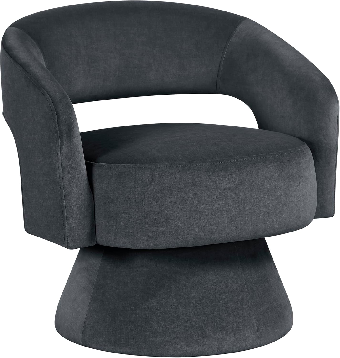 360° Swivel Velvet Barrel Accent Chair
