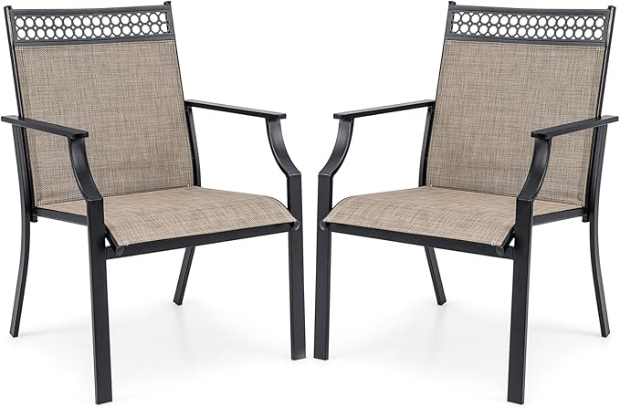 All-Weather Outdoor Patio Chairs Set of 2