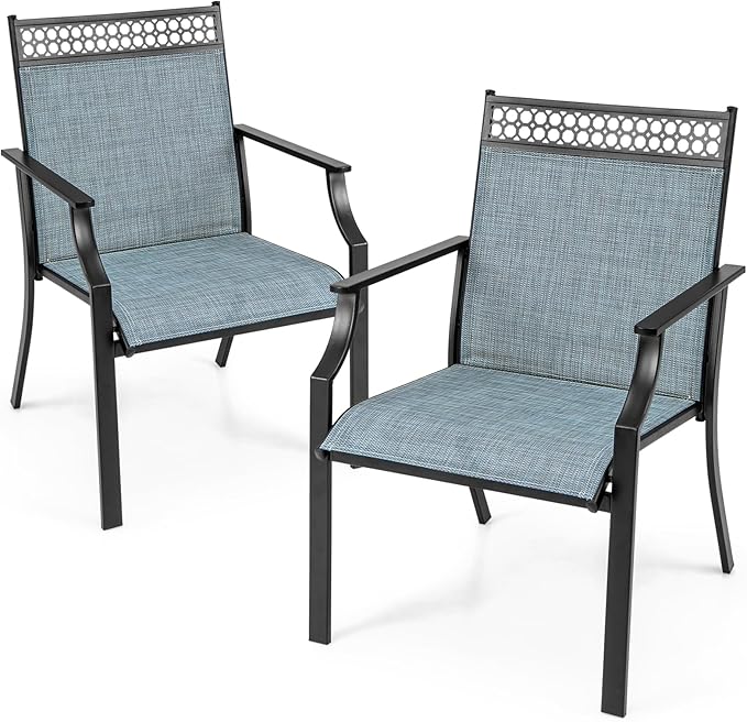 All-Weather Outdoor Patio Chairs Set of 2