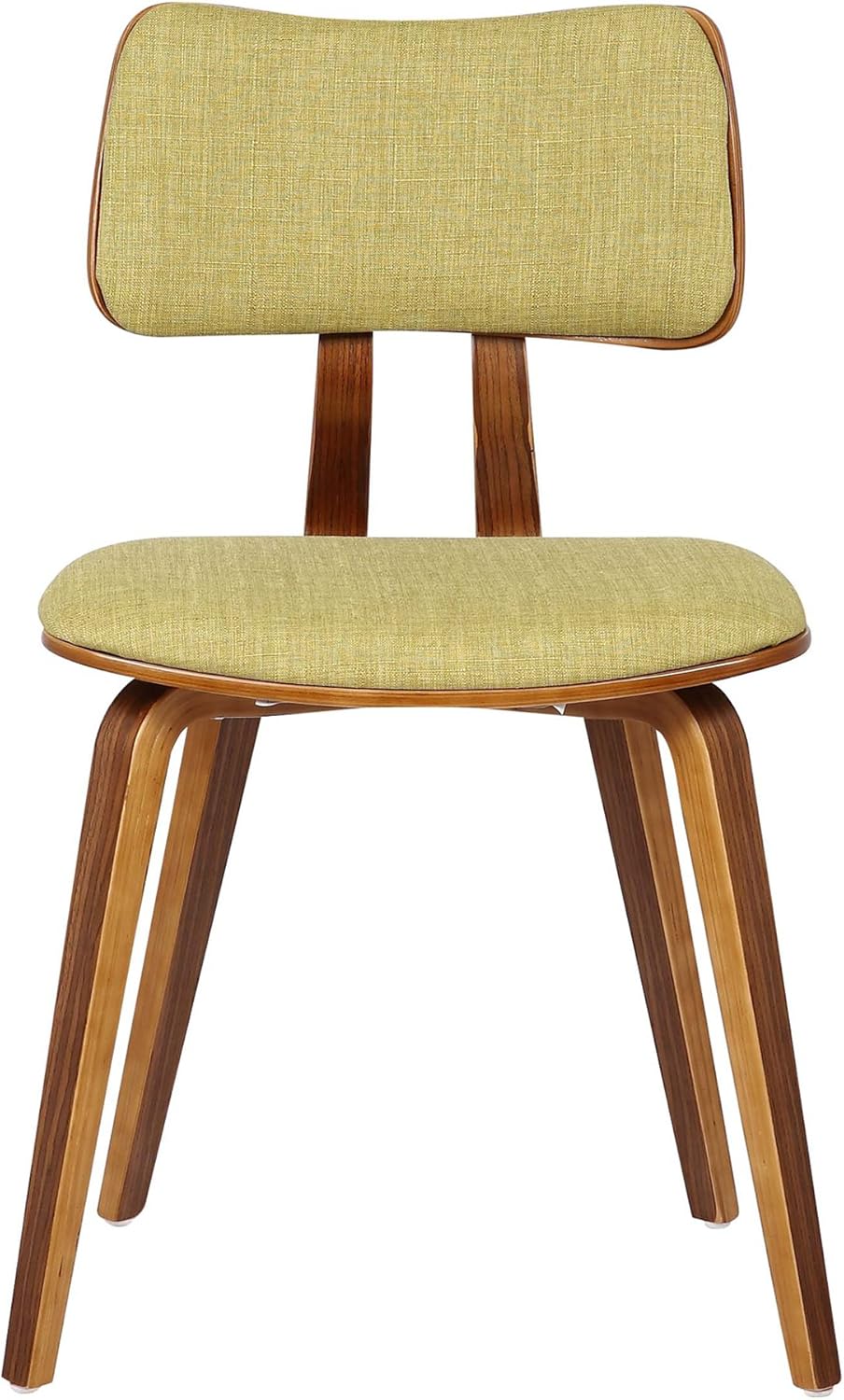 Mid-Century Upholstered Dining Chair with Walnut Wood
