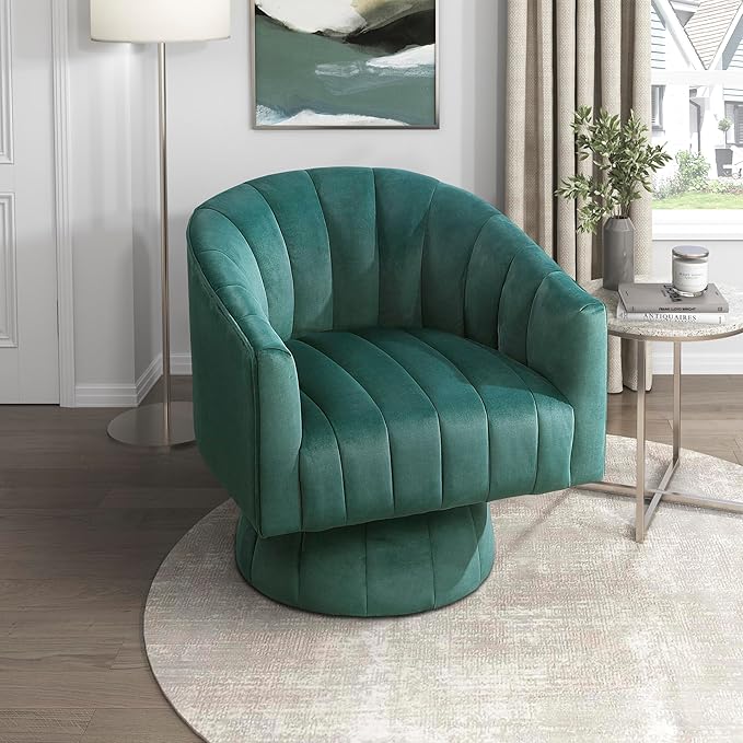 360° Swivel Velvet Accent Chair