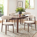 Upholstered Wooden Dining Chairs Set of 4