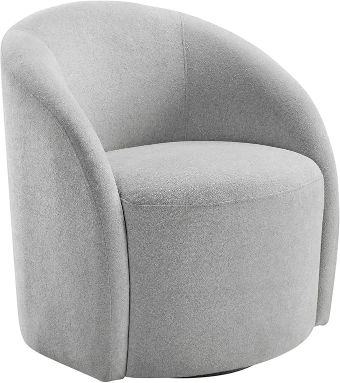 360° Swivel Boucle Accent Armchair
