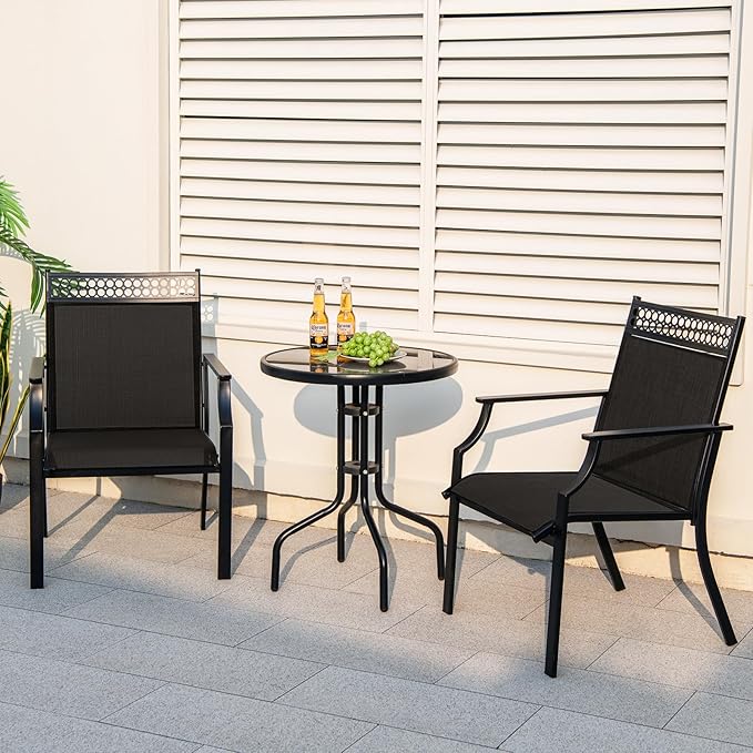 All-Weather Outdoor Patio Chairs Set of 2