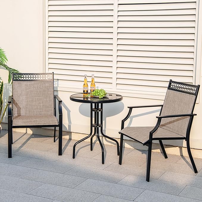 All-Weather Outdoor Patio Chairs Set of 2